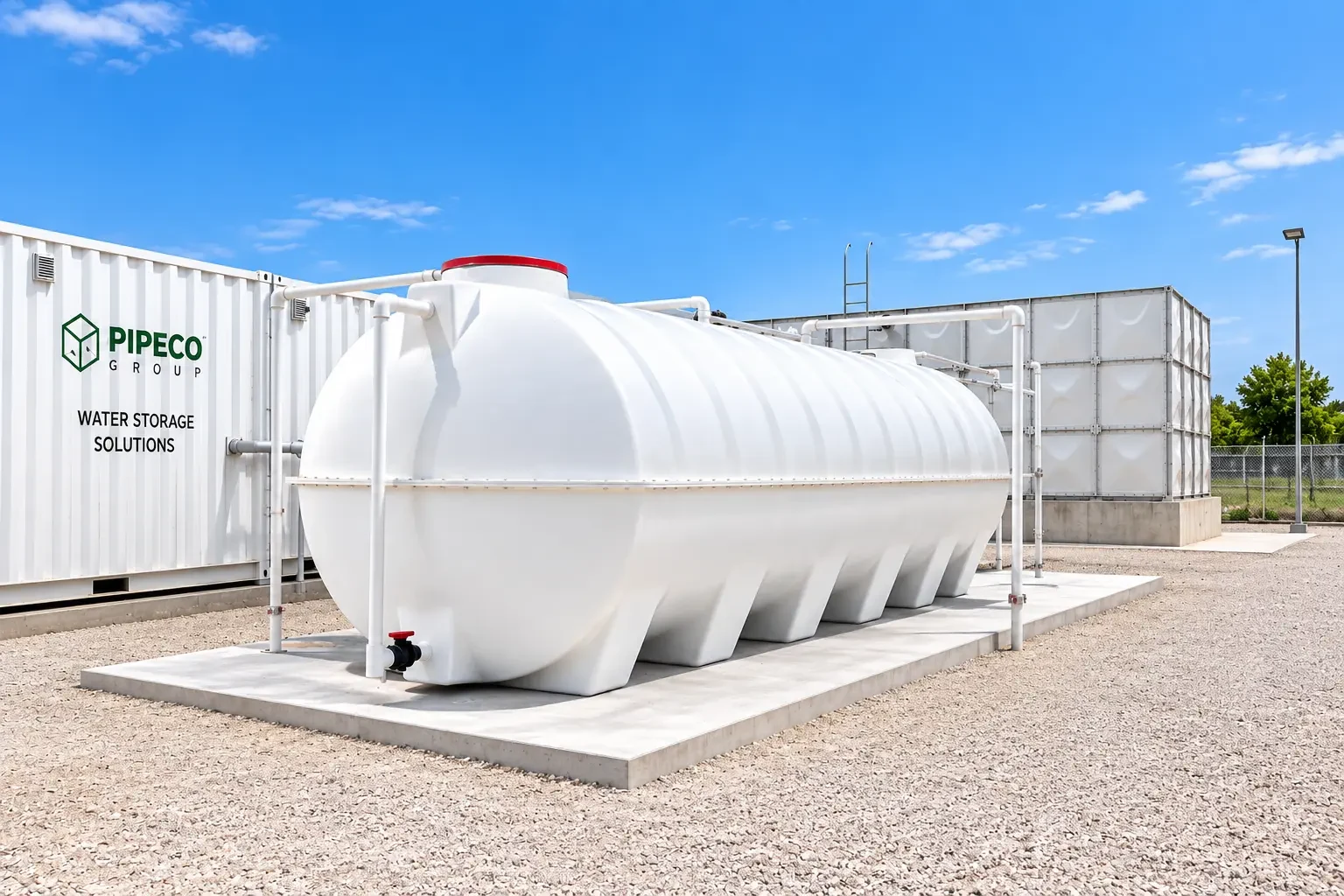 GRP Cylindrical Water Tanks